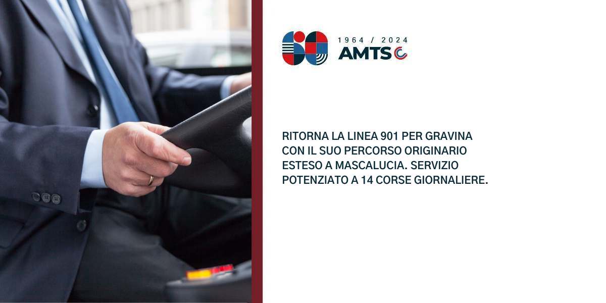 Ritorna la linea 901 per Gravina con il suo percorso originario esteso ...